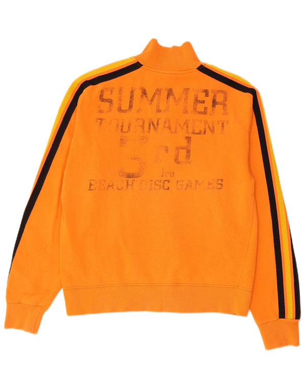 Lee - Chaqueta de chándal con gráfico para mujer, talla 44, color naranja mediano