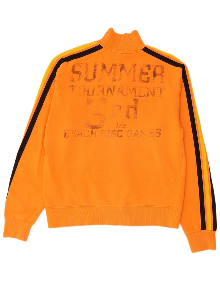 Lee - Chaqueta de chándal con gráfico para mujer, talla 44, color naranja mediano