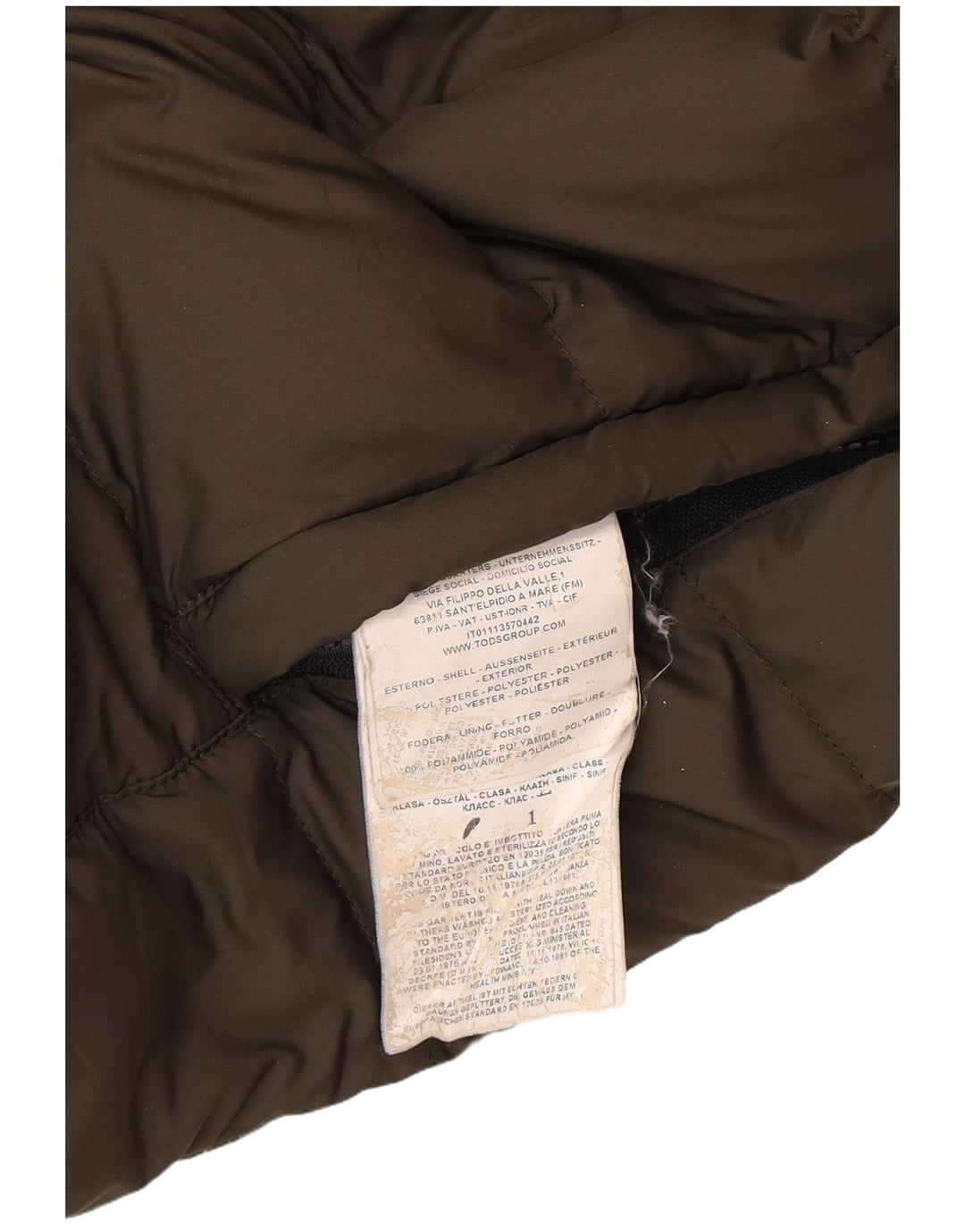 Fay - Chaqueta acolchada con capucha para hombre, talla 40, color caqui, poliamida