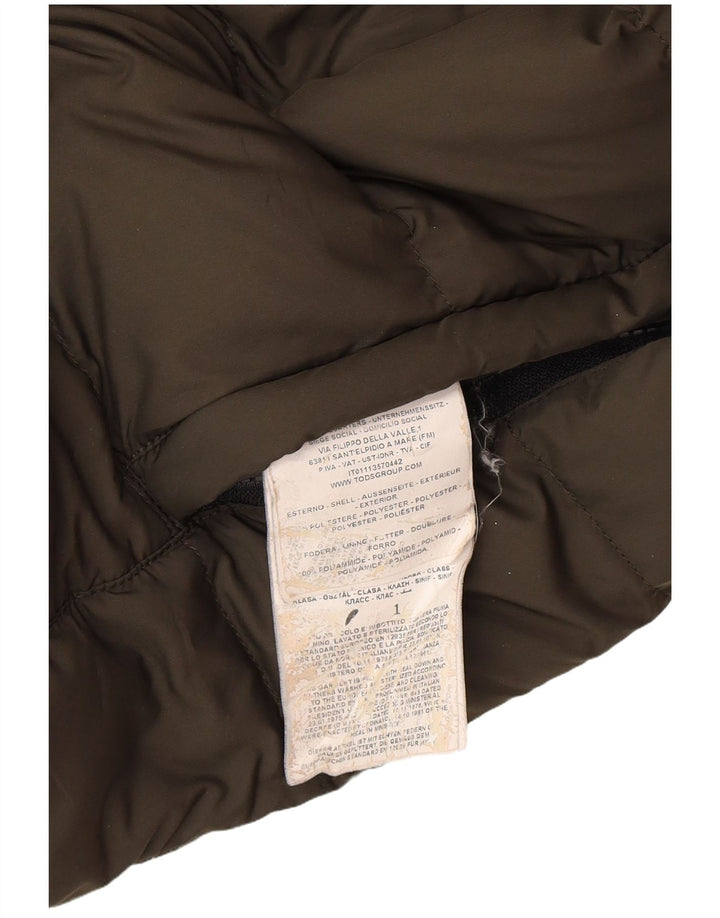 Fay - Chaqueta acolchada con capucha para hombre, talla 40, color caqui, poliamida