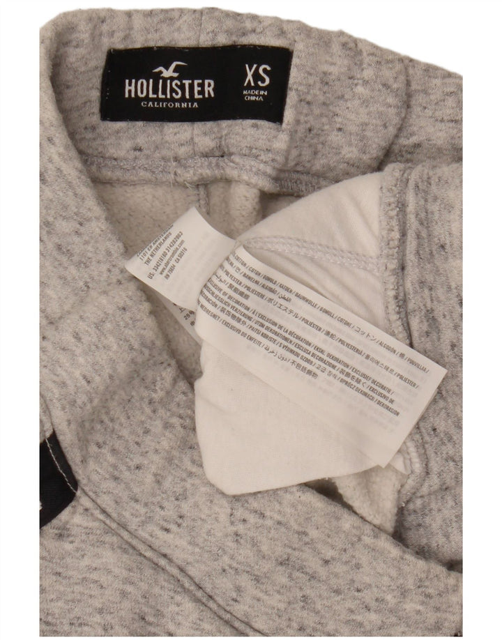 HOLLISTER Pantalones de chándal con estampado gráfico para hombre Joggers XS de algodón moteado gris