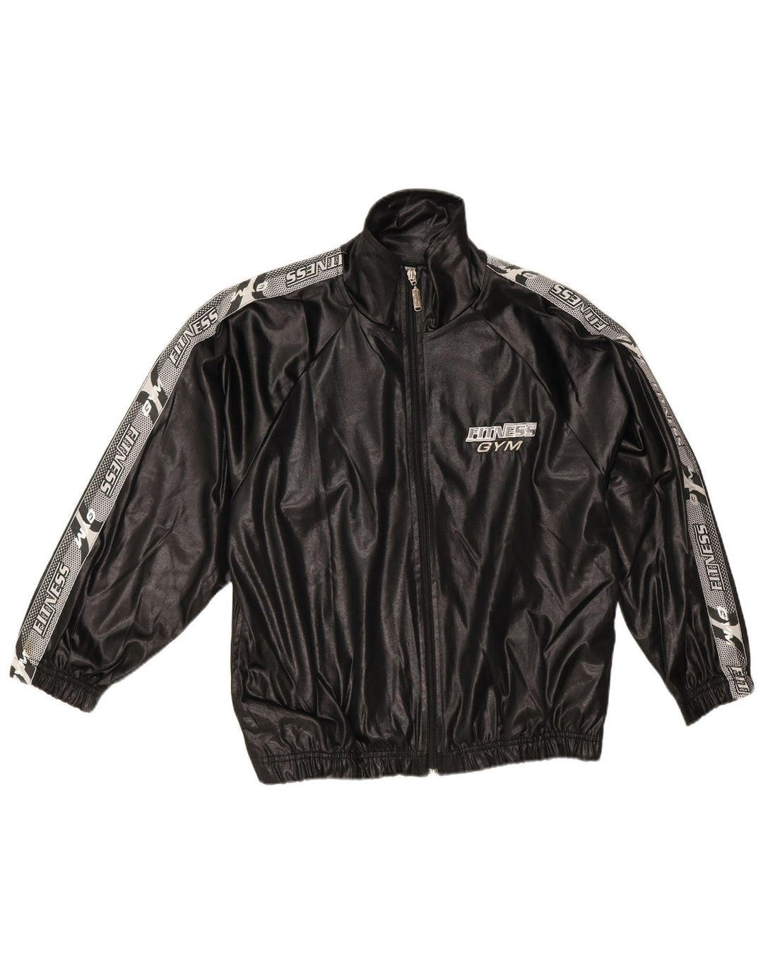 Campagnolo Chaqueta de chándal extragrande con estampado gráfico para mujer UK 10 Small Black