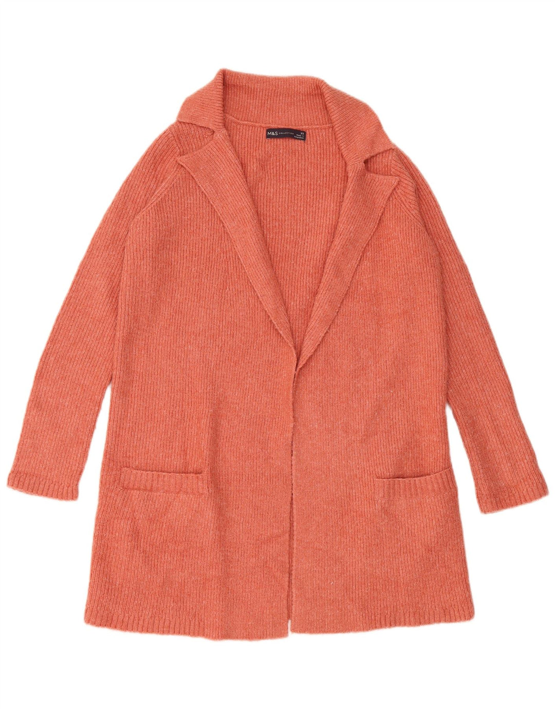 Marks & Spencer Suéter tipo cárdigan extragrande para mujer UK 6 XS Naranja