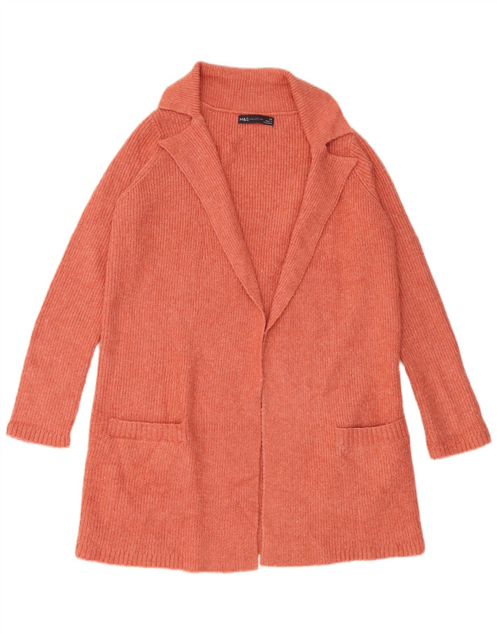 Marks & Spencer Suéter tipo cárdigan extragrande para mujer UK 6 XS Naranja