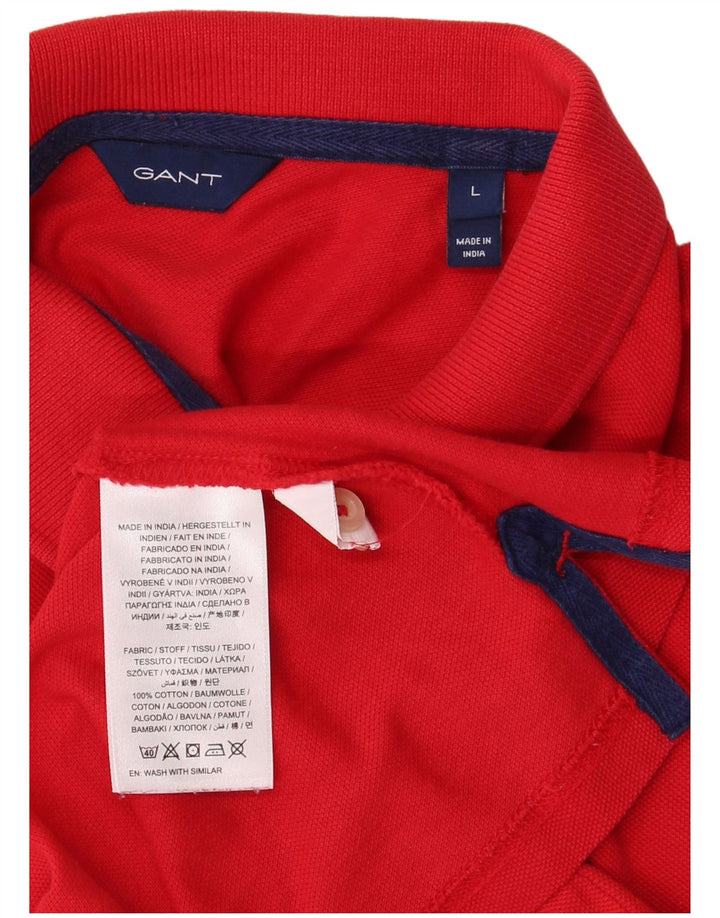 GANT Polo para mujer UK 46 Large Rojo Algodón