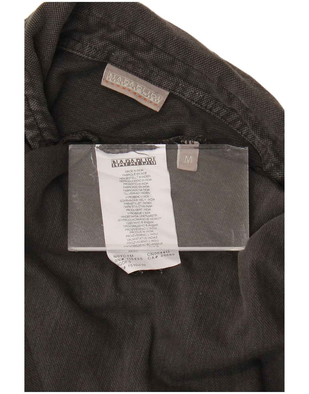 NAPAPIJRI Polo De Manga Larga Para Hombre Algodón Gris Medio