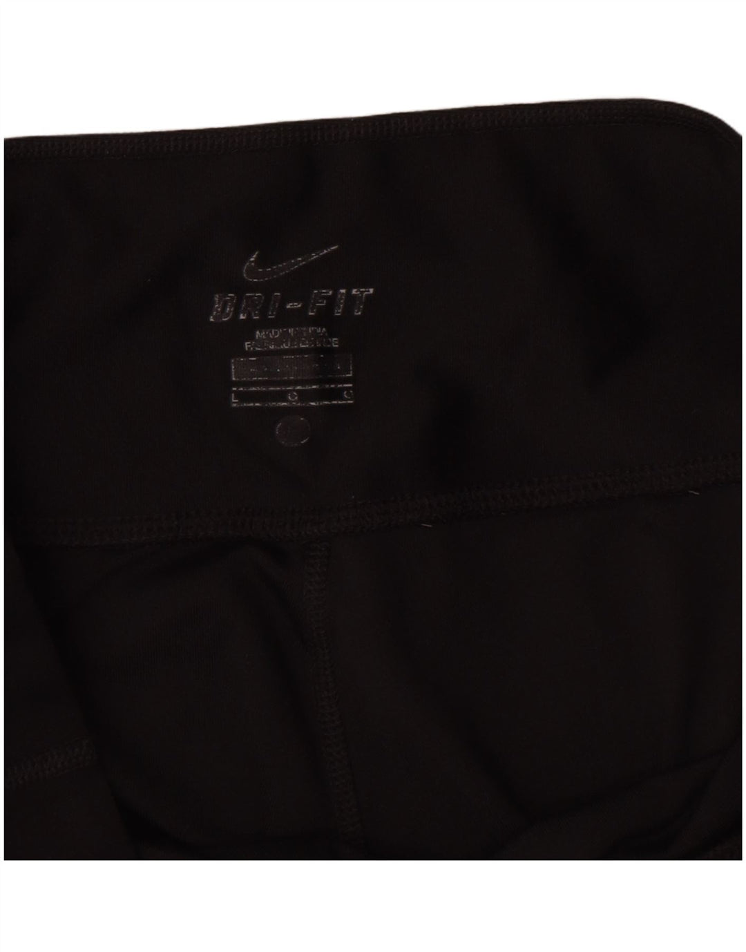 Nike - Leggings capri Dri Fit para mujer, talla 40, poliéster negro grande