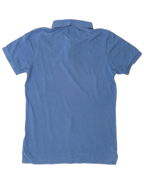 Tommy Hilfiger Mens Polo Shirt Large Blue Cotton