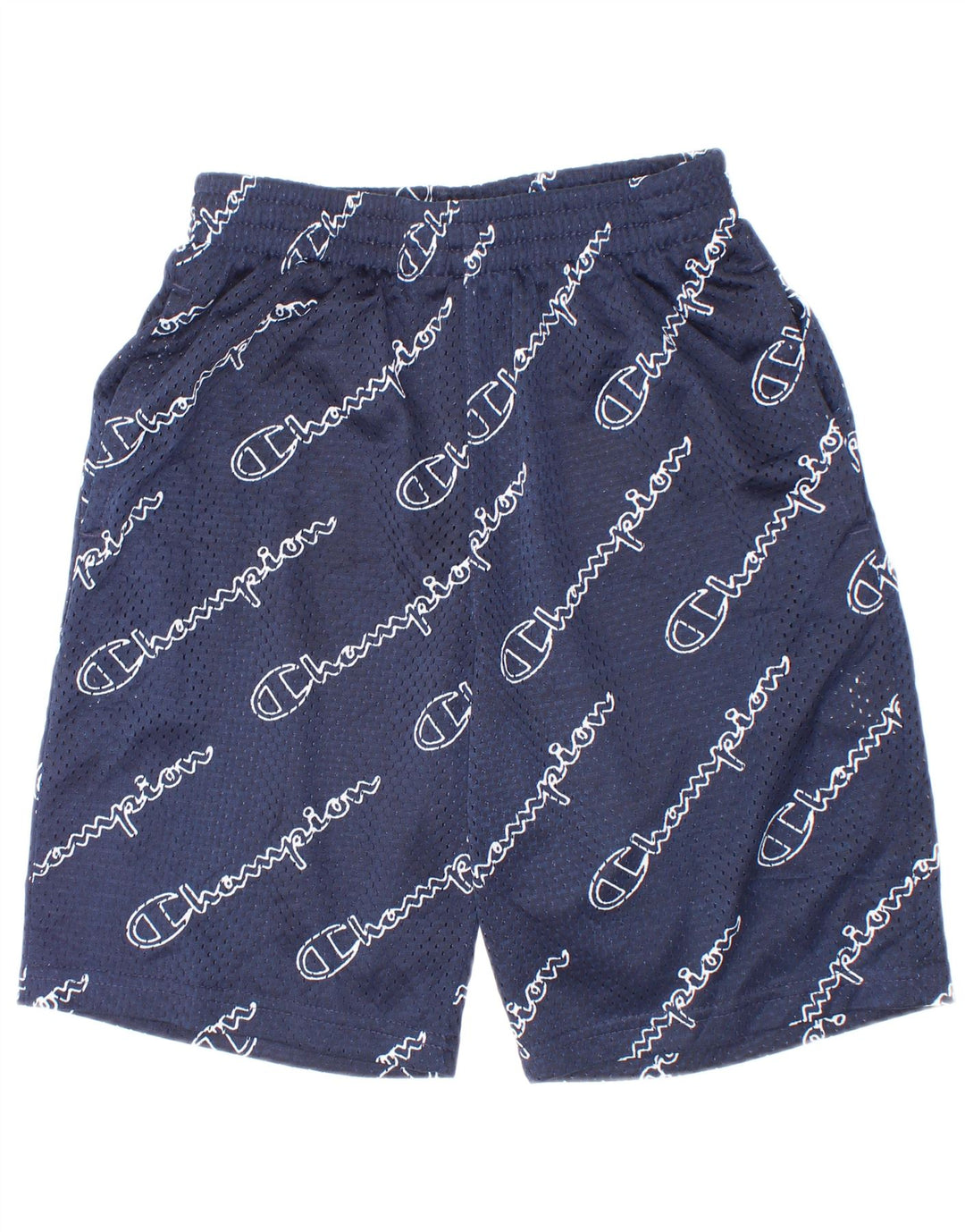 Champion Shorts deportivos gráficos para niños 9-10 años Poliéster azul marino mediano