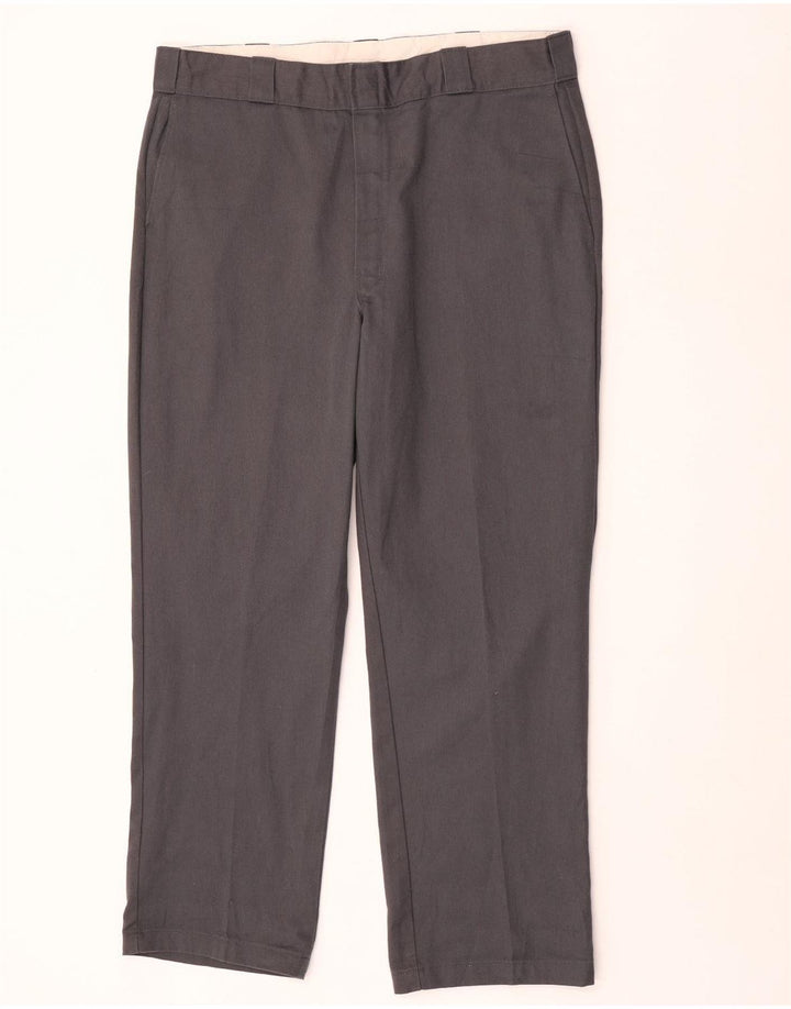 Dickies Pantalón chino recto para hombre W38 L30 Poliéster gris