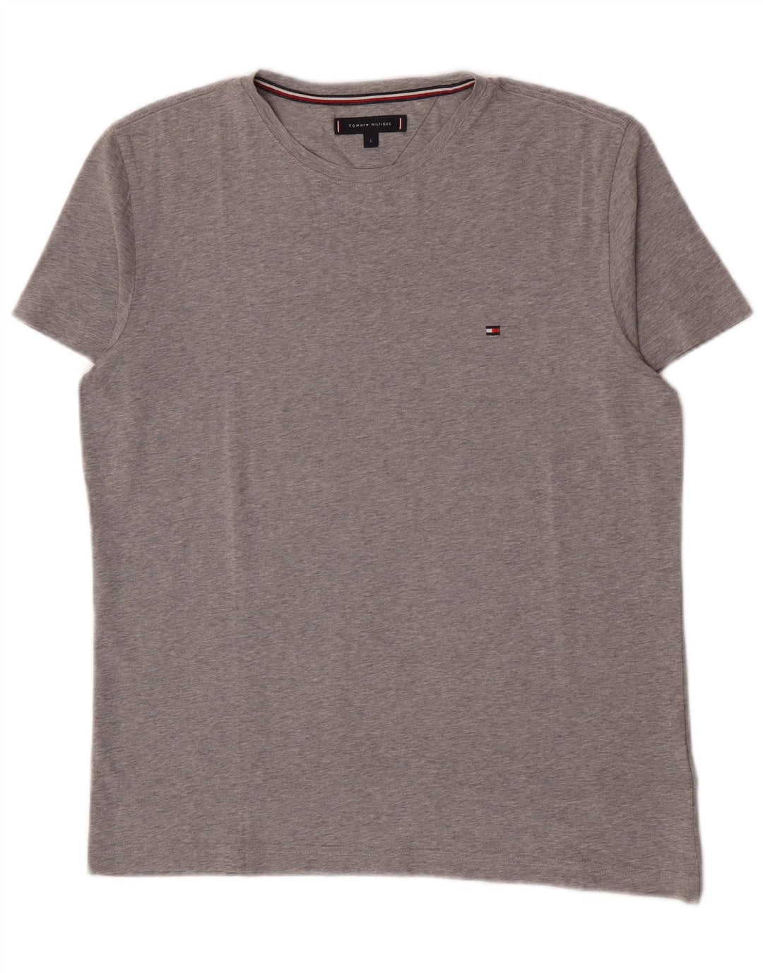 Tommy Hilfiger - Camiseta para hombre, talla grande, algodón gris
