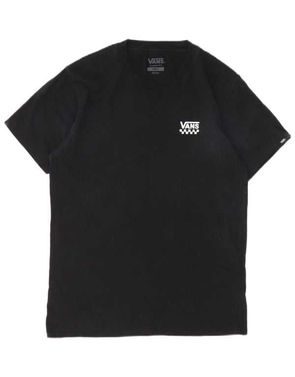 Vans Camiseta Classic Fit para hombre Top Small Black Cotton