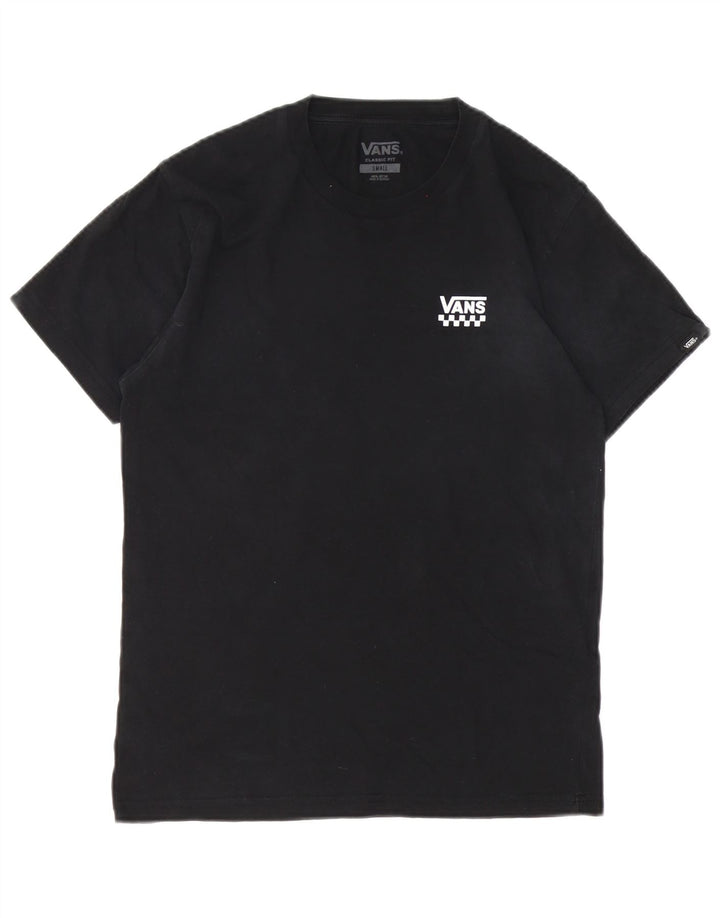 Vans Camiseta Classic Fit para hombre Top Small Black Cotton