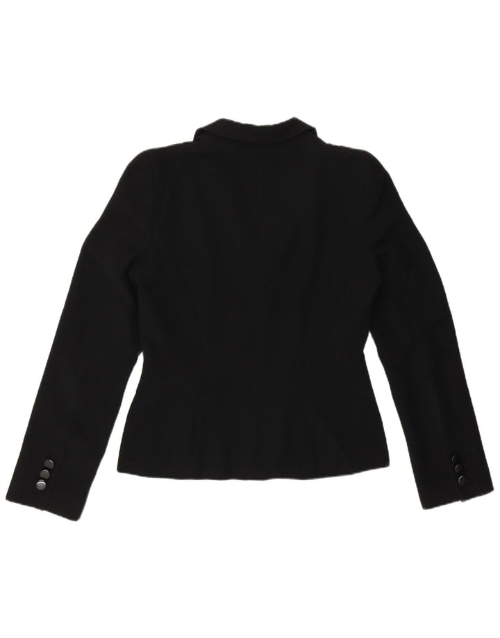 Hobbs Chaqueta Blazer de 2 Botones para Mujer UK 12 Mediana Poliéster Negro