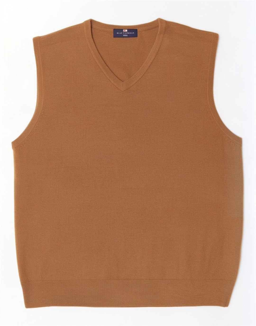 Marks & Spencer - Camiseta sin mangas para hombre, color azul, acrílico, color beige