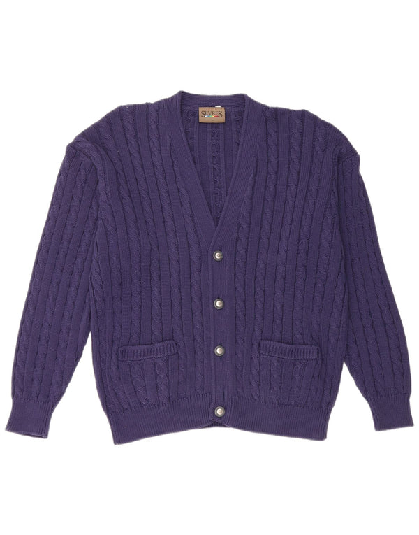 Sevres Cárdigan para hombre IT 50 Medium Azul marino Algodón