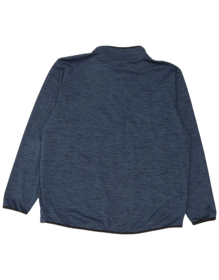 Under Armour - Chándal con cremallera y cuello para hombre, talla 2XL, color azul moteado