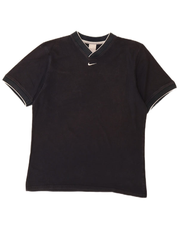 NIKE Camiseta para hombre Top UK 42/44 Large Azul marino Algodón