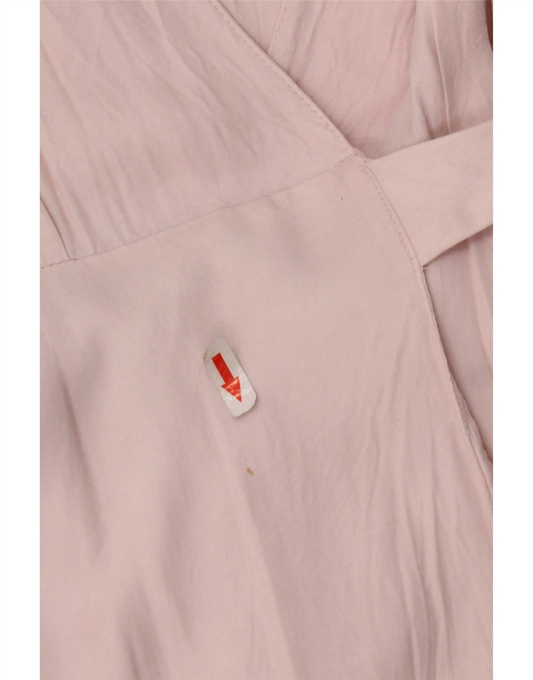 Zara Mujer Vestido Cruzado UK 40 Small Viscosa Rosa
