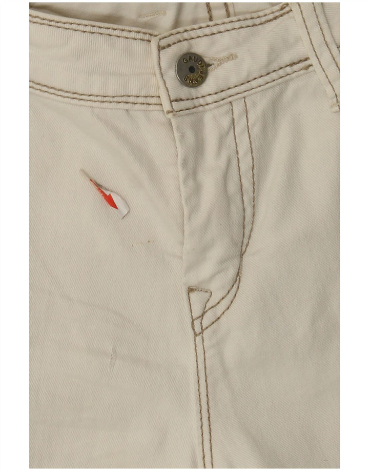 Pantalones Cortos De Mezclilla Gaudí Para Mujer W28 Algodón Blanco Roto Medio