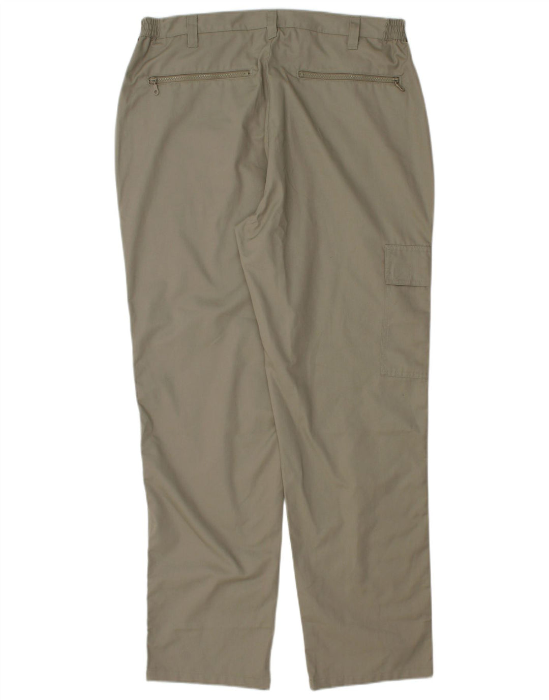 COTTON TRADERS Pantalón cargo recto para hombre W36 L30 Poliéster gris