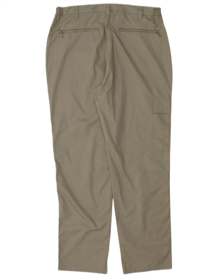 COTTON TRADERS Pantalón cargo recto para hombre W36 L30 Poliéster gris