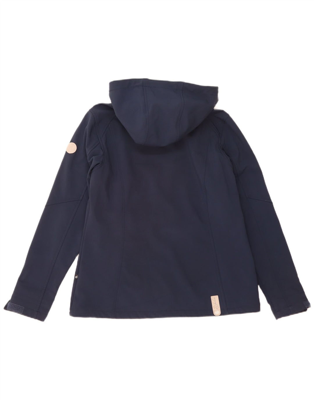 Chaqueta cortavientos con capucha vintage para mujer EU 40 Poliéster azul marino medio