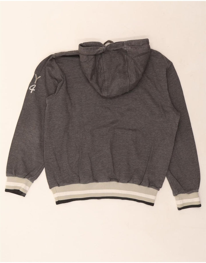 CHAMPION Jersey con capucha gráfico para mujer Reino Unido 16 Algodón gris grande