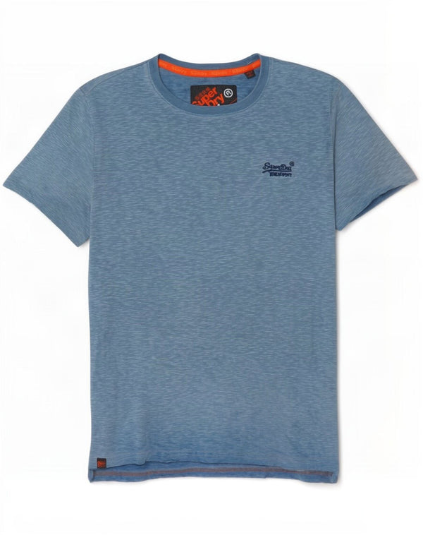 Superdry Camiseta para hombre Top XS de algodón moteado azul