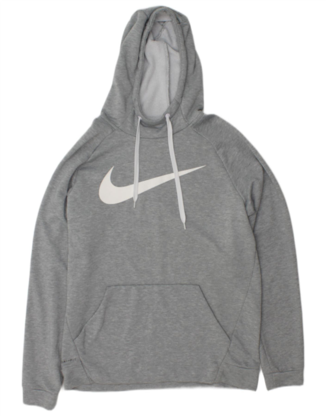 Nike Dri Fit Graphic Sudadera con capucha para hombre, talla grande, poliéster moteado gris