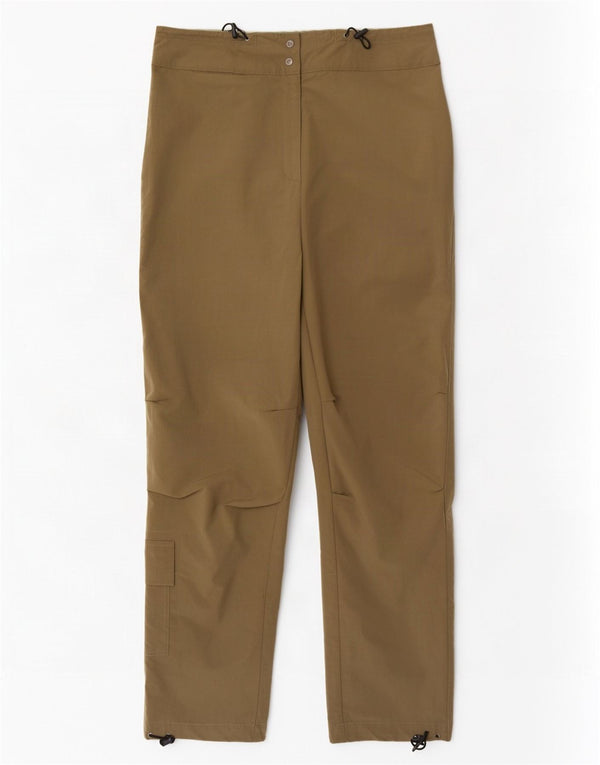Pantalones cargo rectos de cintura alta para mujer Active IT 46 Large W30 L30 Caqui