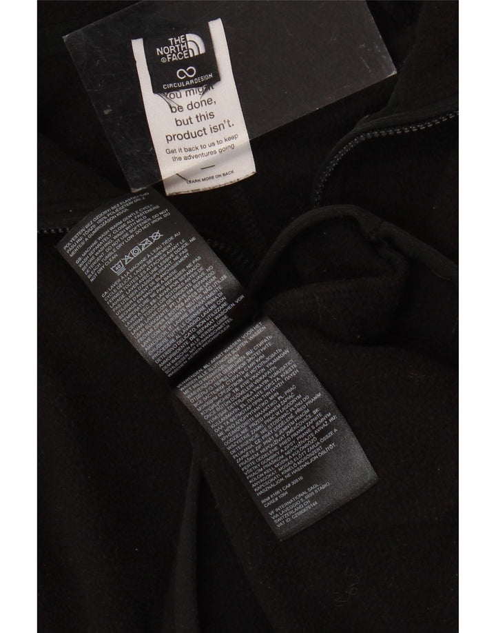 THE NORTH FACE Jersey polar con cremallera y cuello para niña 12-13 años Negro Poliéster