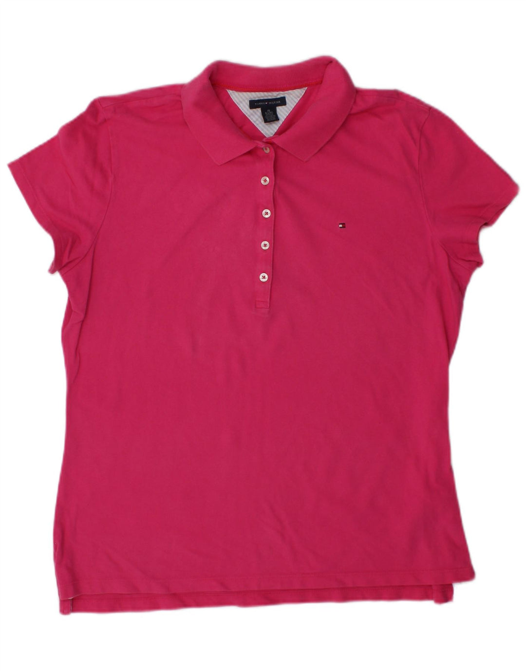 TOMMY HILFIGER Polo de Mujer UK 40 XL Algodón Rosa