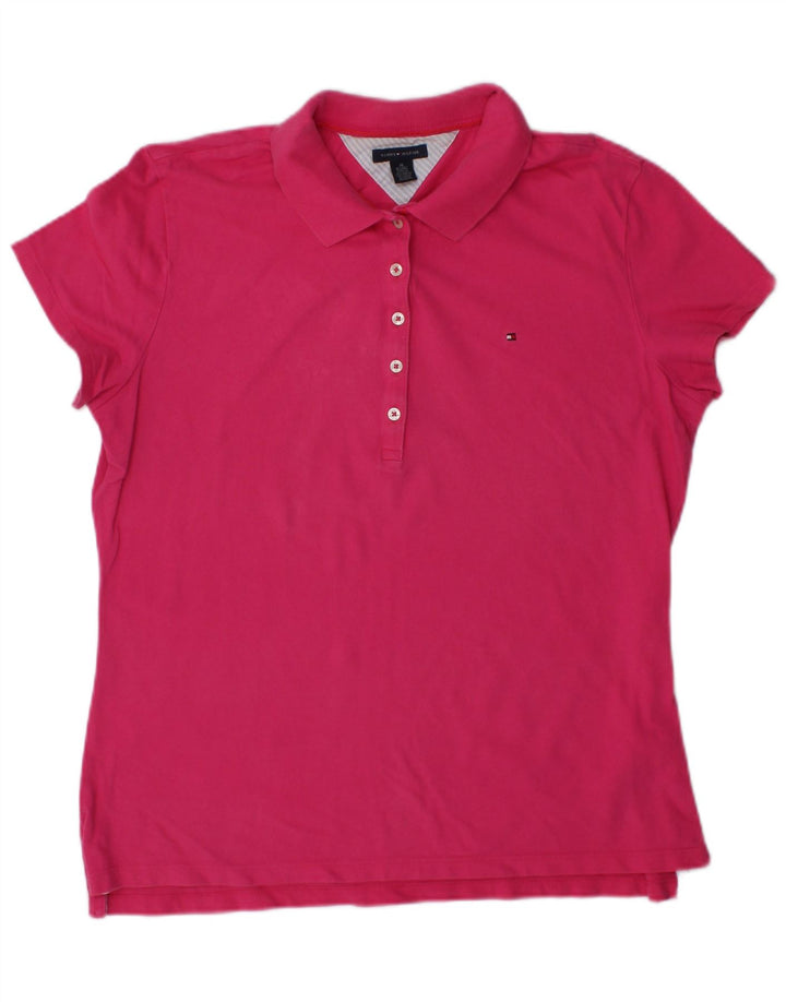 TOMMY HILFIGER Polo de Mujer UK 40 XL Algodón Rosa