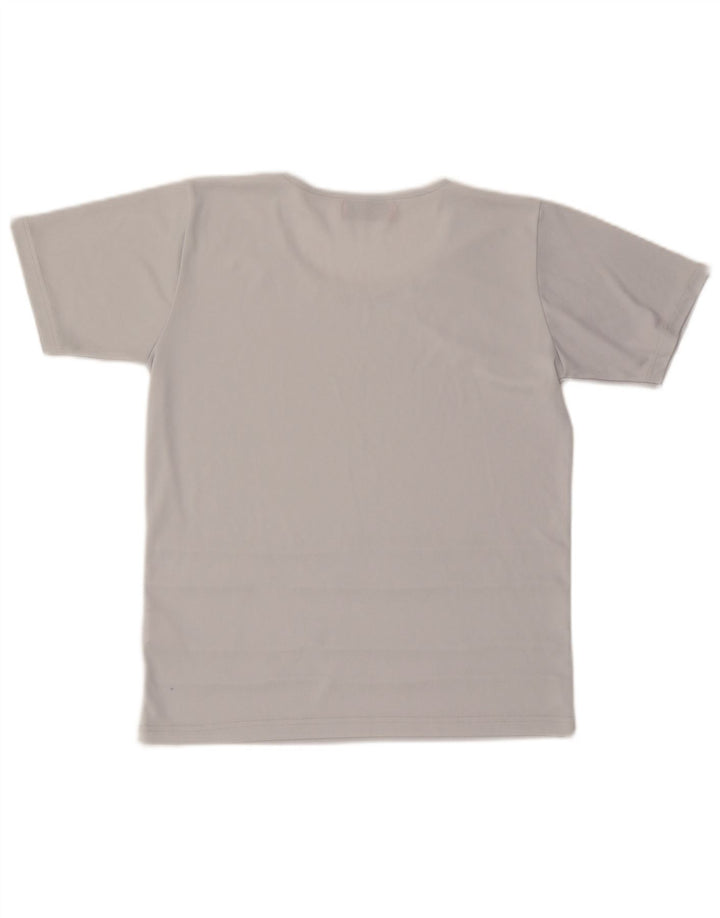 ROBERTA DI CAMERINO Camiseta Mujer Top UK 44 Poliéster Gris Medio