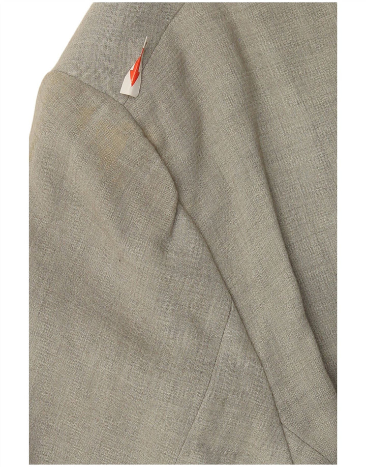 Calvin Klein Chaqueta Blazer de 3 Botones para Mujer US 14 XL Viscosa Gris