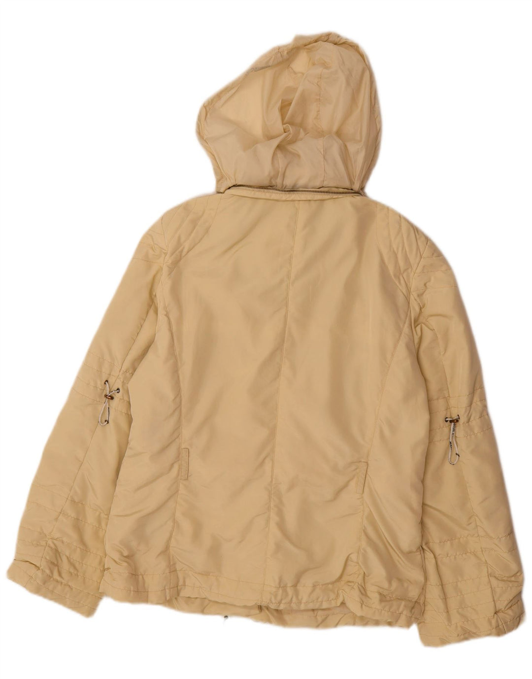 Marella Chaqueta acolchada con capucha para mujer UK 44 Large Beige Poliamida