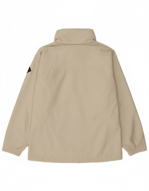 Columbia Mujer Omni-Tech Chaqueta Impermeable con Capucha Extragrande UK 40 XL Beige