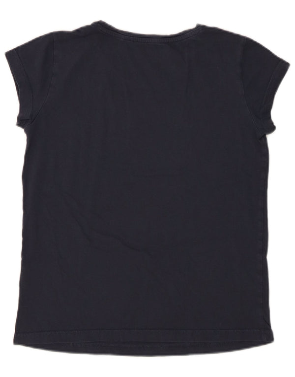 MUSTANG Camiseta gráfica para mujer Top UK 10 Small Azul marino Algodón