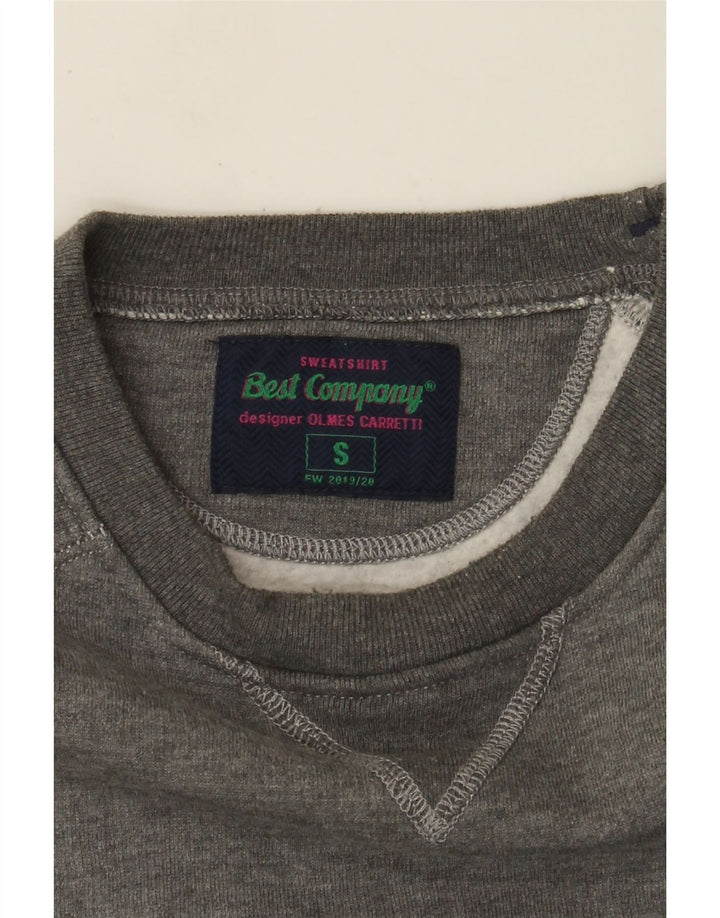 Best Company Sudadera Estampada para Hombre Jersey Pequeño Gris Moteado