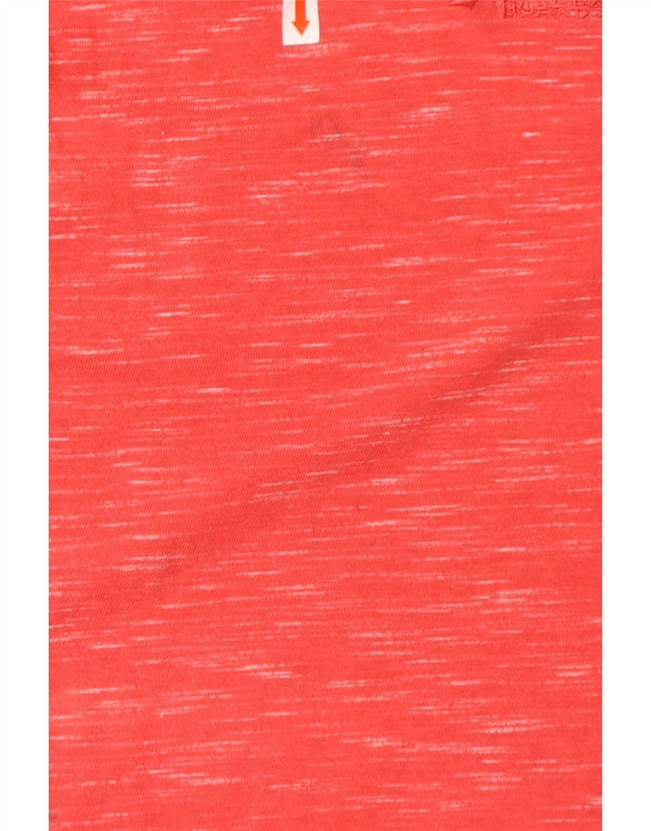 SUPERDRY Hombre Camiseta sin mangas de algodón moteado rojo medio