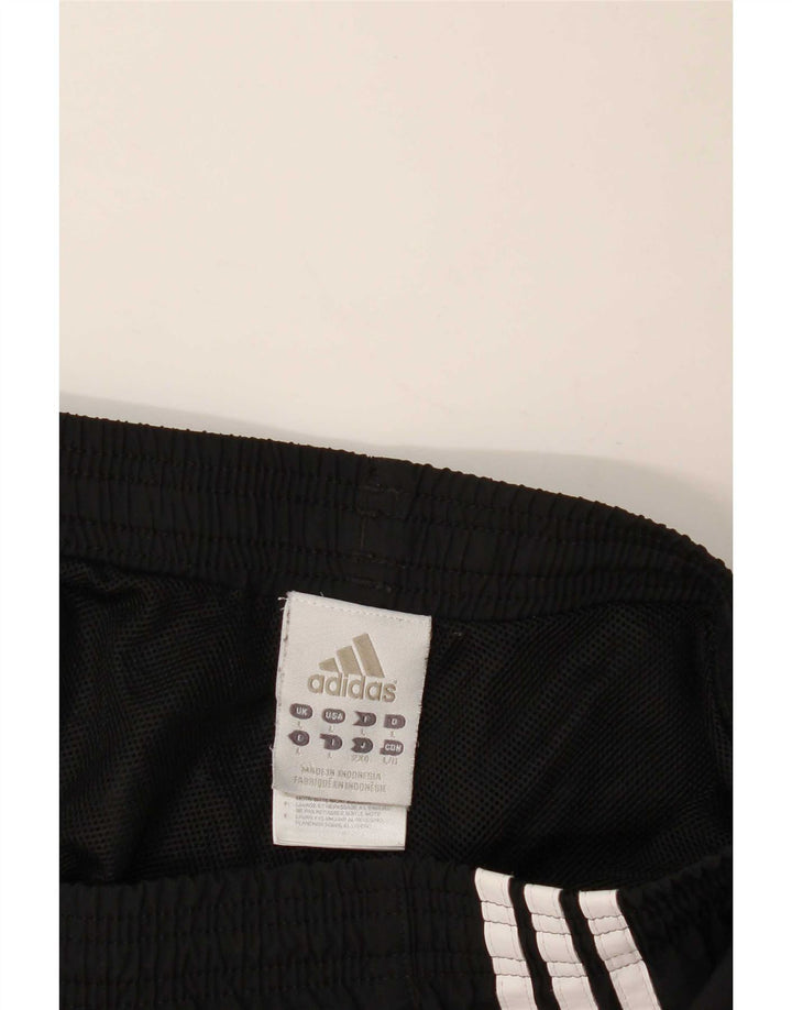 Adidas Mens Graphic Capri Chándal Pantalones Joggers Grande Poliéster Negro