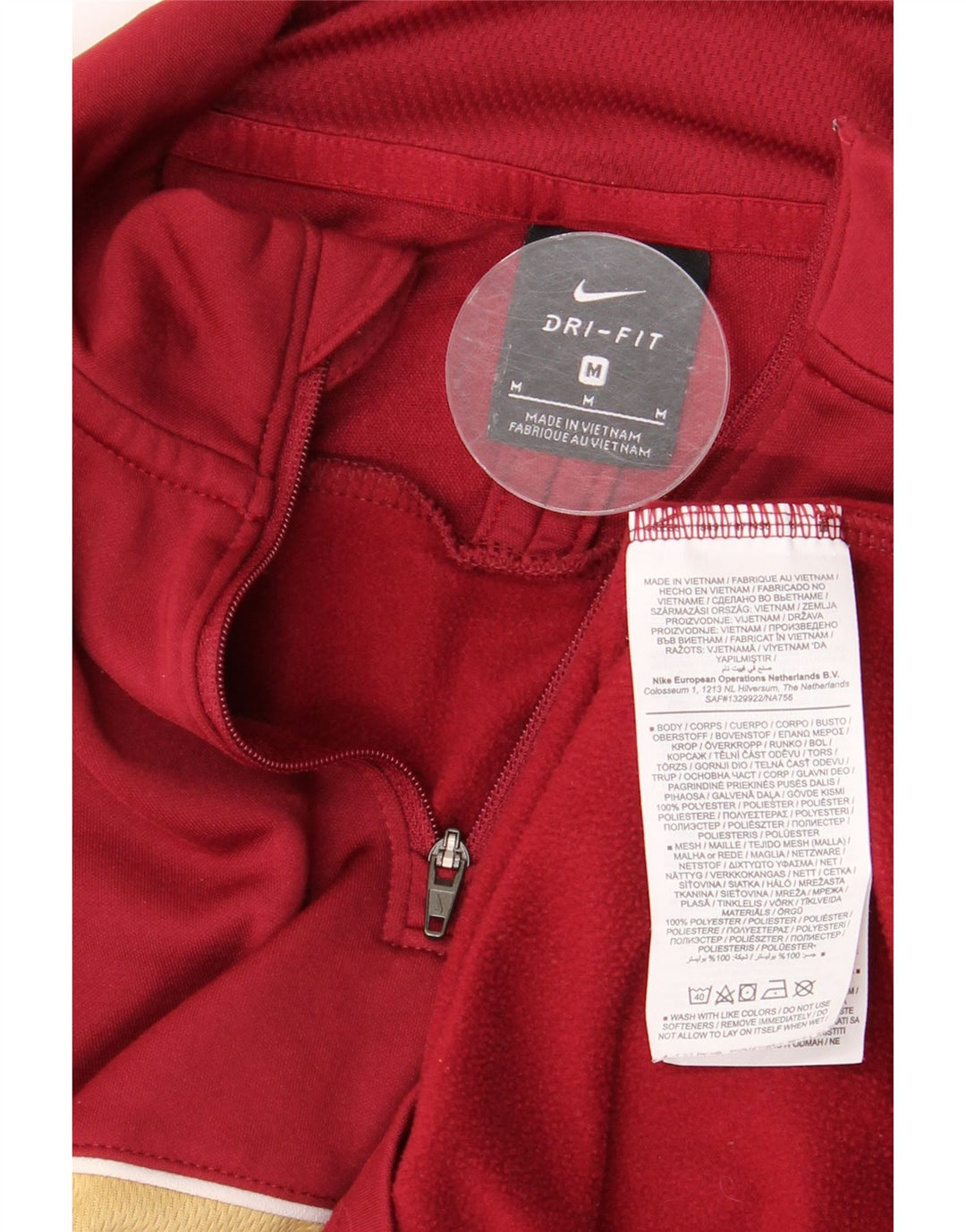 Nike Sunderland A.F.C. para hombre Jersey Chándal Top Medio Borgoña