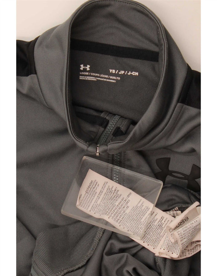 Under Armour Chaqueta de chándal para niños 7-8 años Small Gris Colorblock