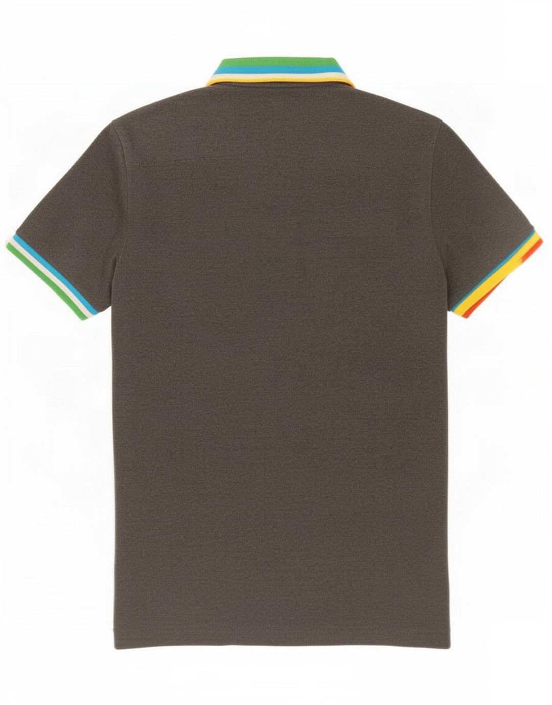 Polo de hombre de French Connection de algodón color block en gris medio