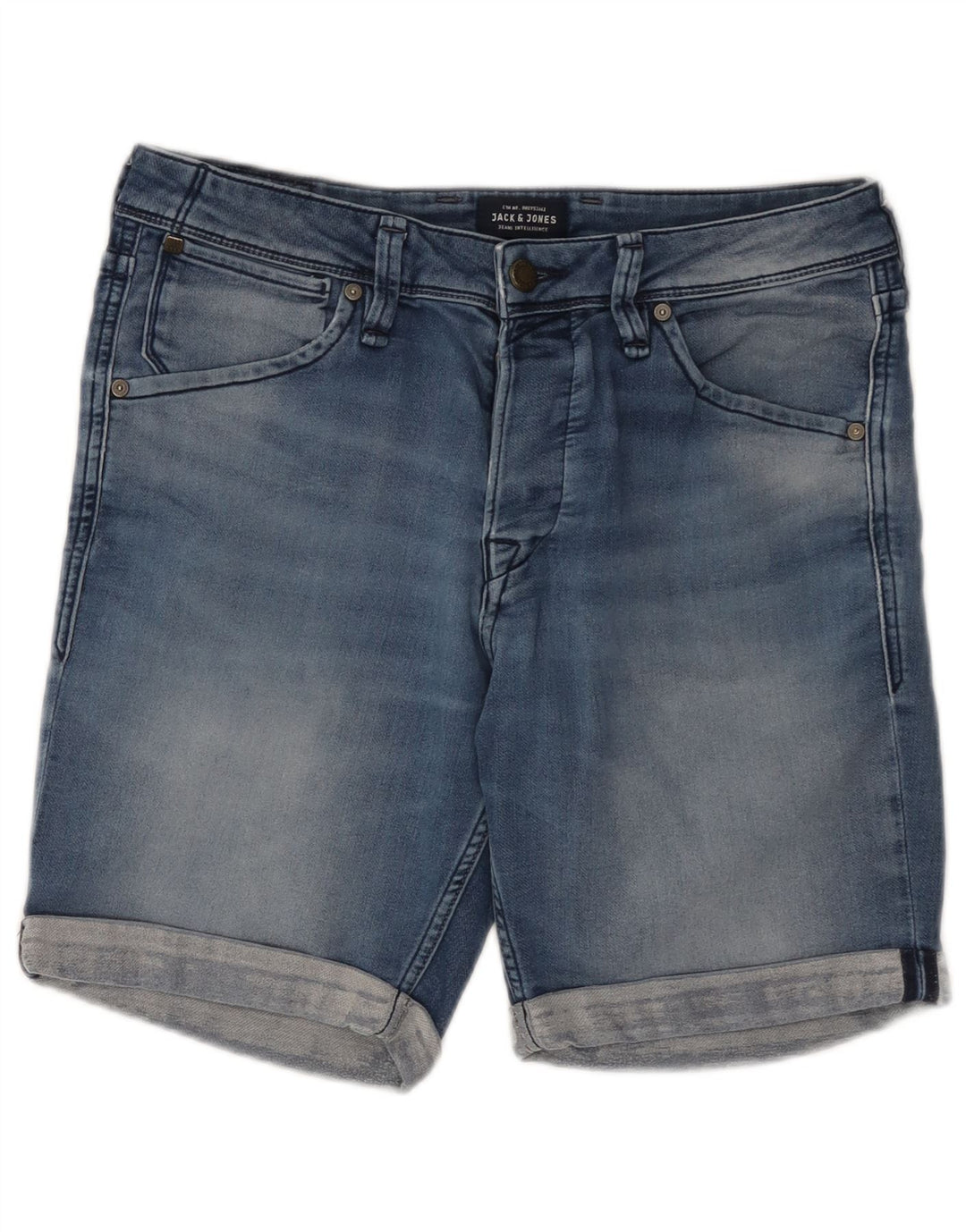 Jack & Jones Hombre Shorts Vaqueros Medium W30 Algodón Azul