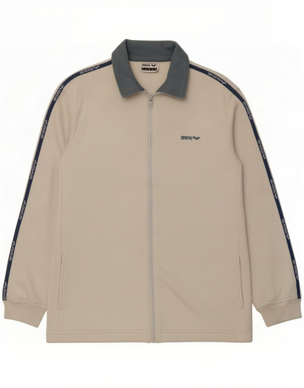 Arena Mujer Graphic Chándal Top Chaqueta UK 40 Grande Blanco Colorblock