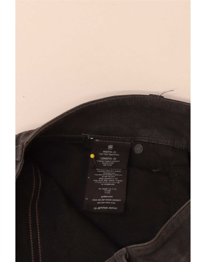 Vaqueros ajustados para hombre G-Star W31 L32 Algodón gris