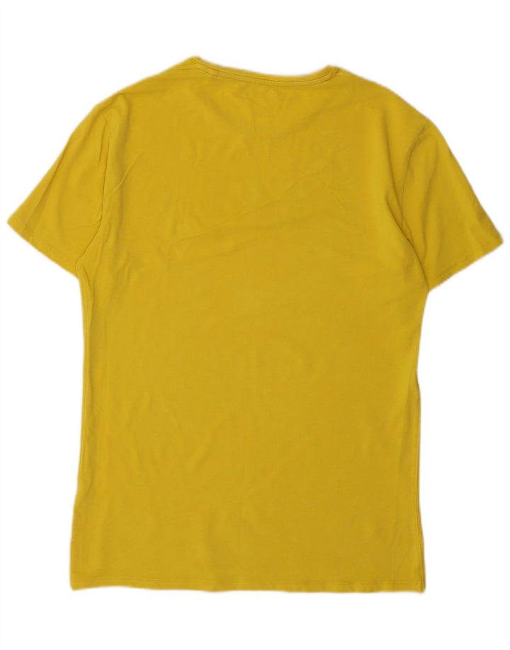 Guess - Camiseta gráfica para hombre, talla grande, color amarillo