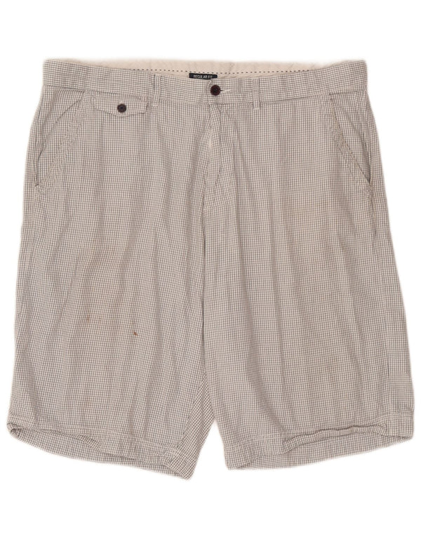 Champion Pantalones cortos chinos de ajuste regular para hombre 2XL W42 White Check